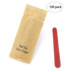 BIO CORN disposable kraft paper bags nail files 3 inches (Case of 100) 